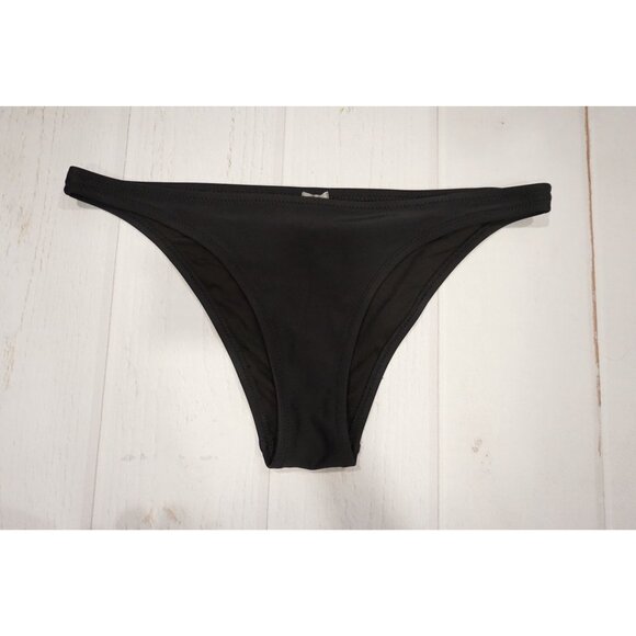 Aerie Womens  Black Swim Cheeky Bikini Bottom - Size M - Picture 1 of 6